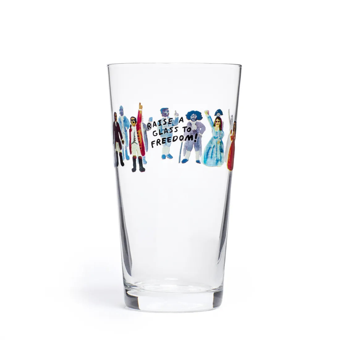 HAMILTON - RAISE A GLASS TO FREEDOM - PINT GLASS (19.7OZ)