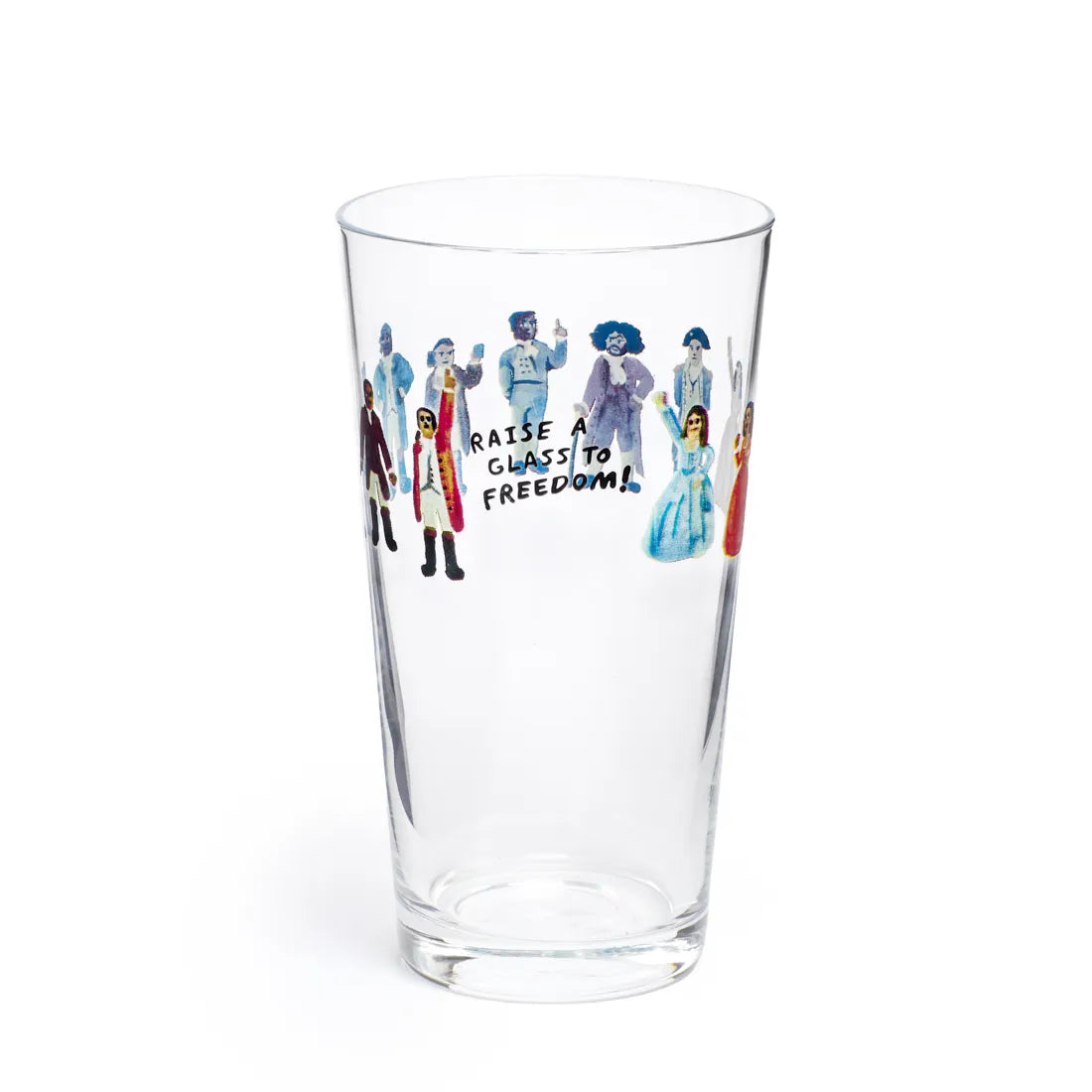 HAMILTON - RAISE A GLASS TO FREEDOM - PINT GLASS (19.7OZ)