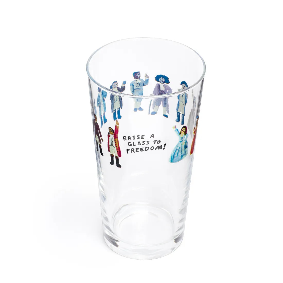 HAMILTON - RAISE A GLASS TO FREEDOM - PINT GLASS (19.7OZ)
