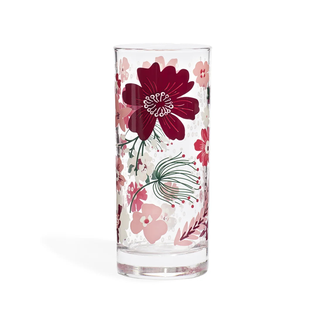 PINK GARDEN HIGHBALL GLASS (12.3OZ)