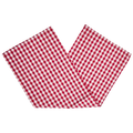 4pk Gingham Napkins - Red table linen, with eye-catching graphics or color designed to feel useful as well as expressive; brings color and pattern to place settings while remaining practical for everyday meals and entertaining.
