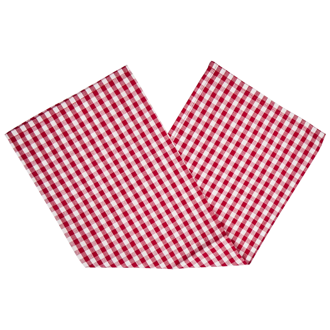 4pk Gingham Napkins - Red table linen, with eye-catching graphics or color designed to feel useful as well as expressive; brings color and pattern to place settings while remaining practical for everyday meals and entertaining.