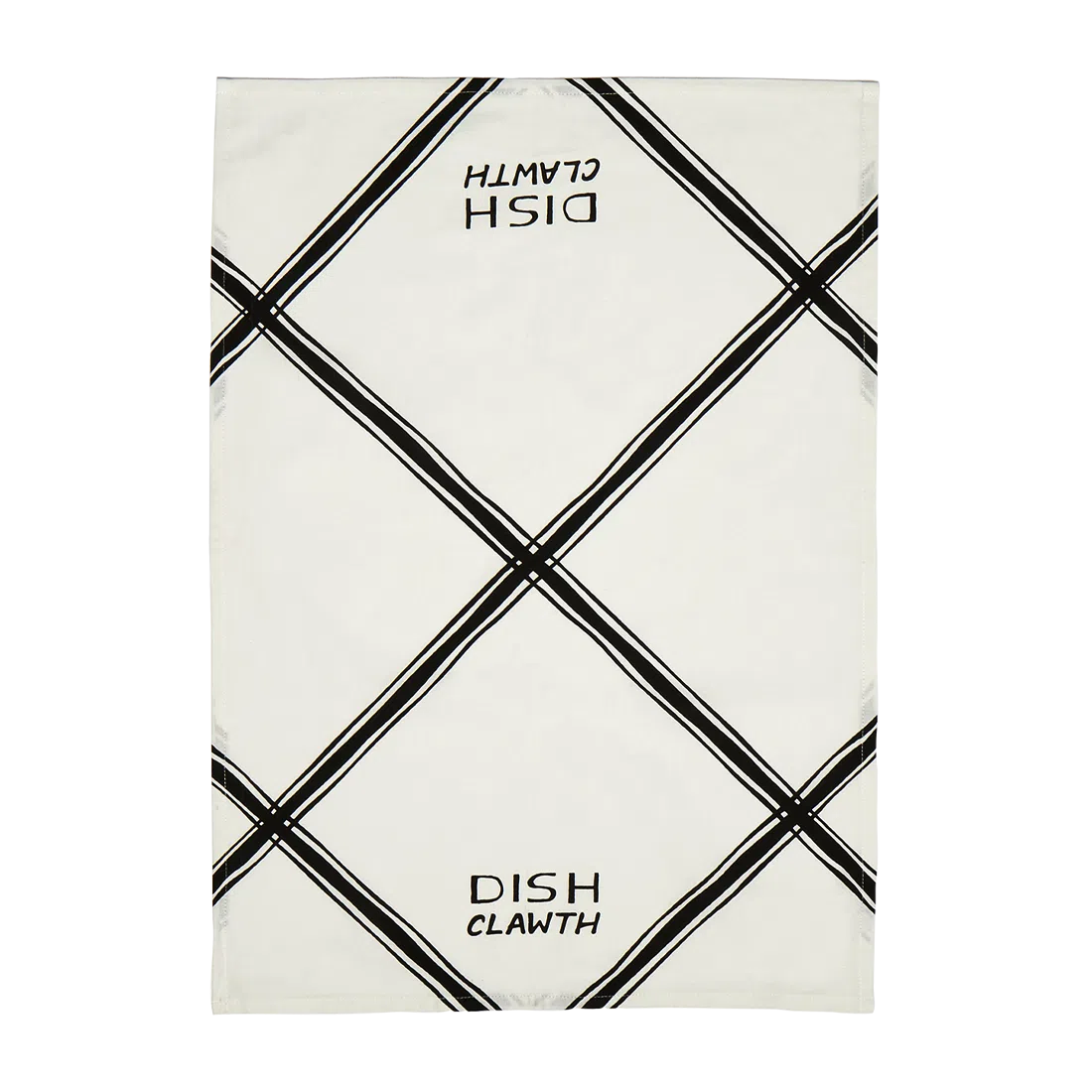 Brooklynese - Dish Cloth serving and catchall piece, with a clean, polished finish and distinctive shape or artwork; useful for snacks and small bites, or for organizing jewelry, keys, and countertop essentials. Alternate product view shows more of the shape, finish, and design details.