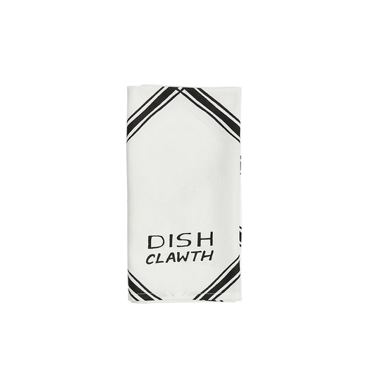 Brooklynese - Dish Cloth serving and catchall piece, with a clean, polished finish and distinctive shape or artwork; useful for snacks and small bites, or for organizing jewelry, keys, and countertop essentials. Primary product view highlights the overall design and proportions.