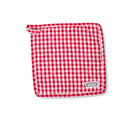 SQ POT HOLDER - GINGHAM RED (8.75"x8.75")
