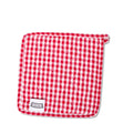 SQ POT HOLDER - GINGHAM RED (8.75"x8.75")