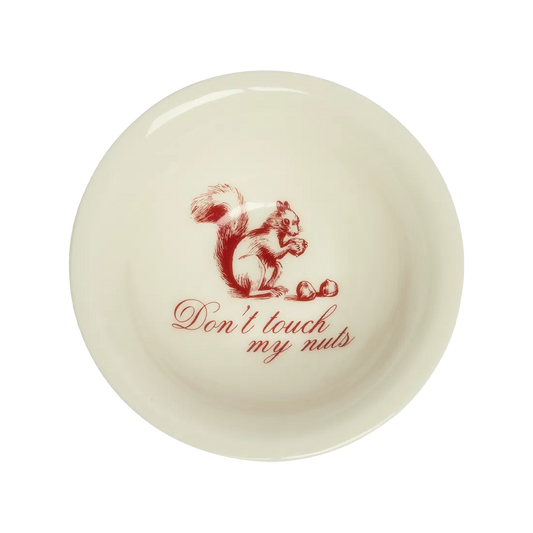 Pleasantries - Don't Touch My Nuts Bowl versatile tableware, with a clean, polished finish and distinctive shape or artwork; useful for cereal, soup, snacks, sides, desserts, or everyday prep and serving. Primary product view highlights the overall design and proportions.