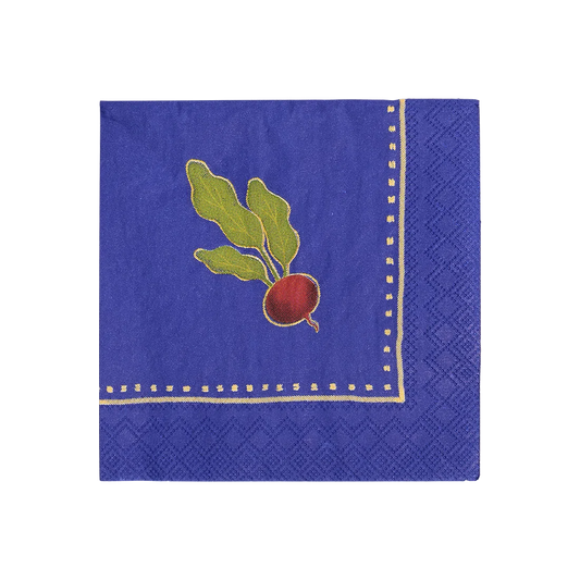 Cocktail Napkin - Root Down table linen, with eye-catching graphics or color designed to feel useful as well as expressive; brings color and pattern to place settings while remaining practical for everyday meals and entertaining. Primary product view highlights the overall design and proportions.