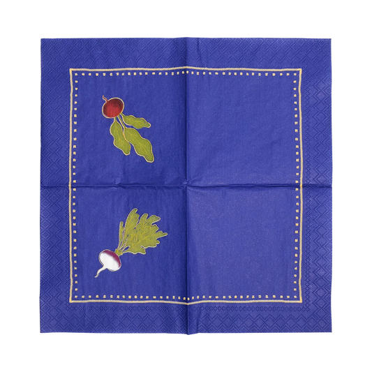 Cocktail Napkin - Root Down table linen, with eye-catching graphics or color designed to feel useful as well as expressive; brings color and pattern to place settings while remaining practical for everyday meals and entertaining.