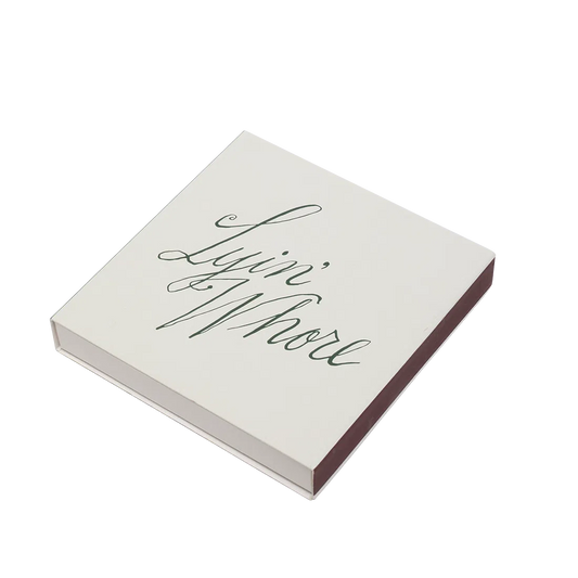 Matches - Lyin' Whore decorative match set, with thoughtful packaging and a design that makes it easy to use, display, or gift; both useful for lighting candles and attractive enough to leave out on a bar cart, mantel, or coffee table.