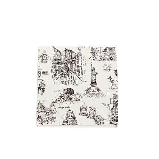 Matches - NYC Toile decorative match set, with thoughtful packaging and a design that makes it easy to use, display, or gift; both useful for lighting candles and attractive enough to leave out on a bar cart, mantel, or coffee table.