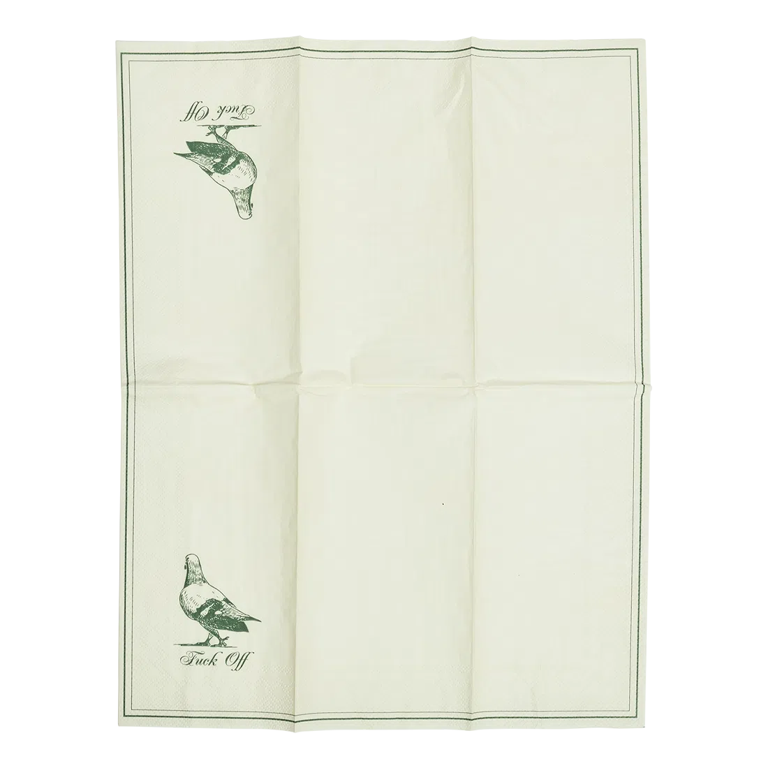 Guest Napkins - Fuck Off table linen, with eye-catching graphics or color designed to feel useful as well as expressive; brings color and pattern to place settings while remaining practical for everyday meals and entertaining.