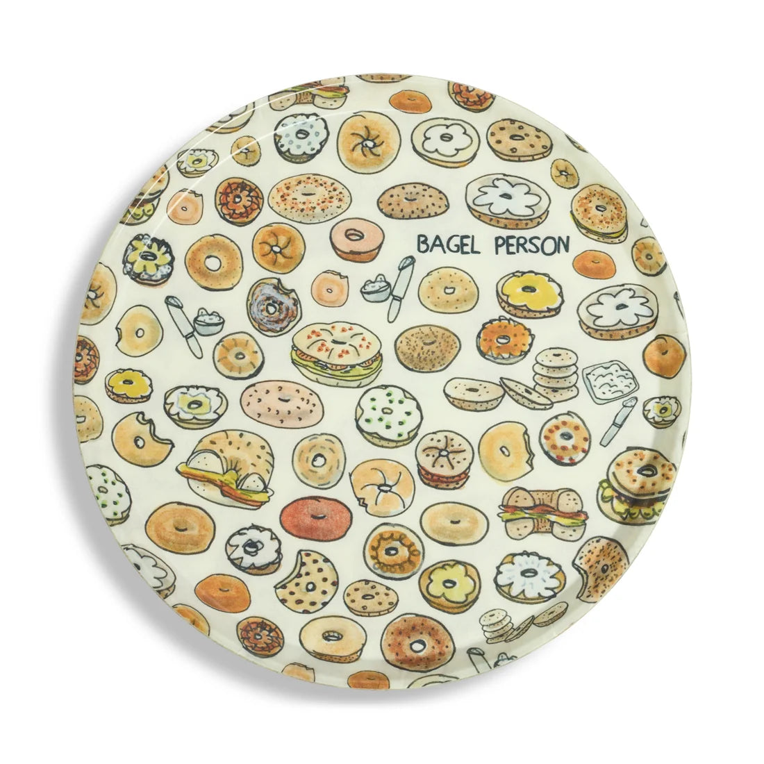 CAMTRAY - ROUND BAGEL PERSON (14" )