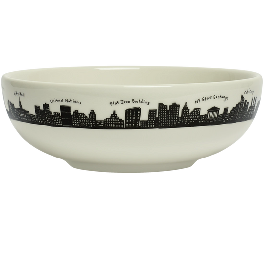 212 Skyline - Serving / Pasta Bowl versatile tableware, with a clean, polished finish and distinctive shape or artwork; useful for cereal, soup, snacks, sides, desserts, or everyday prep and serving. Primary product view highlights the overall design and proportions.