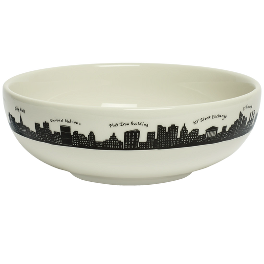 212 Skyline - Serving / Pasta Bowl versatile tableware, with a clean, polished finish and distinctive shape or artwork; useful for cereal, soup, snacks, sides, desserts, or everyday prep and serving. Alternate product view shows more of the shape, finish, and design details.
