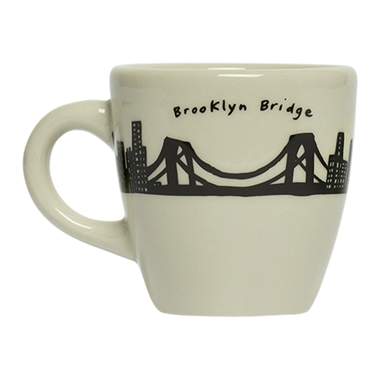 212 Skyline - Demitasse Espresso ceramic drinkware, with a clean, polished finish and distinctive shape or artwork; a comfortable everyday choice for coffee, tea, cocoa, or desk-side sipping. Primary product view highlights the overall design and proportions.