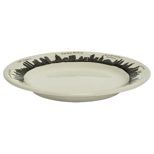 212 Skyline - App Plate tableware, with a clean, polished finish and distinctive shape or artwork; a useful size for meals, appetizers, desserts, snacks, or layered place settings. Alternate product view shows more of the shape, finish, and design details.