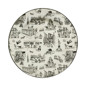 NYC TOILE - DINNER PLATE (10.25