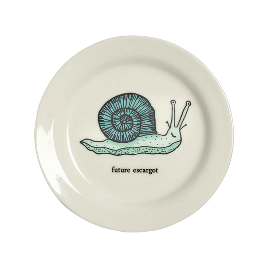 Escargot Plate tableware, with a clean, polished finish and distinctive shape or artwork; a useful size for meals, appetizers, desserts, snacks, or layered place settings. Primary product view highlights the overall design and proportions.