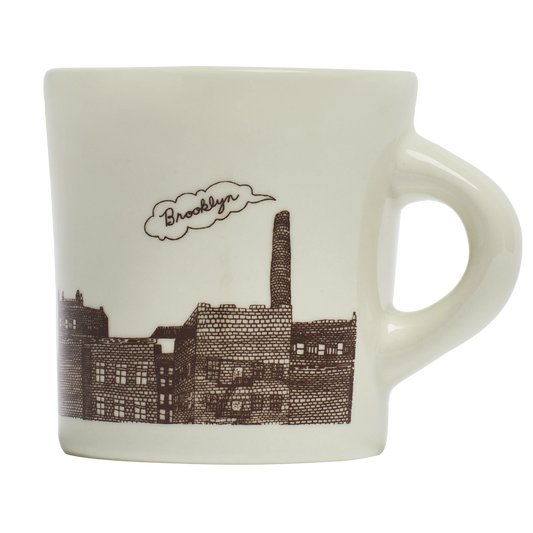 Brooklyn - City Mug ceramic drinkware, with a clean, polished finish and distinctive shape or artwork; a comfortable everyday choice for coffee, tea, cocoa, or desk-side sipping. Primary product view highlights the overall design and proportions.