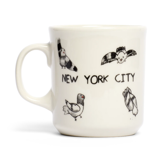 Ben Lenovitz - Pigeon Mug ceramic drinkware, with a clean, polished finish and distinctive shape or artwork; a comfortable everyday choice for coffee, tea, cocoa, or desk-side sipping. Primary product view highlights the overall design and proportions.