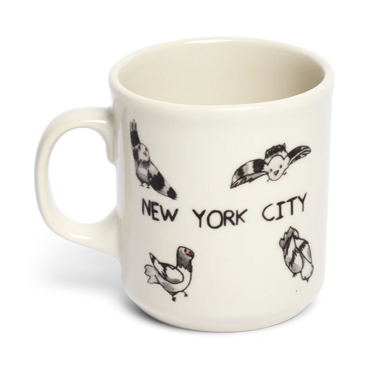 Ben Lenovitz - Pigeon Mug ceramic drinkware, with a clean, polished finish and distinctive shape or artwork; a comfortable everyday choice for coffee, tea, cocoa, or desk-side sipping. Alternate product view shows more of the shape, finish, and design details.