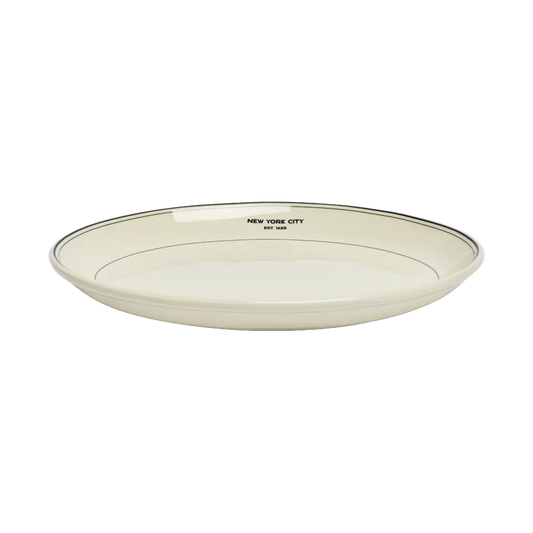 EST NYC - 1625 Platter serving ware, with a clean, polished finish and distinctive shape or artwork; a generous centerpiece for appetizers, mains, desserts, or sharing at the table. Alternate product view shows more of the shape, finish, and design details.