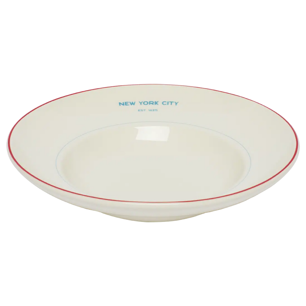 EST NYC - 1625 Pasta Bowl versatile tableware, with a clean, polished finish and distinctive shape or artwork; useful for cereal, soup, snacks, sides, desserts, or everyday prep and serving. Alternate product view shows more of the shape, finish, and design details.
