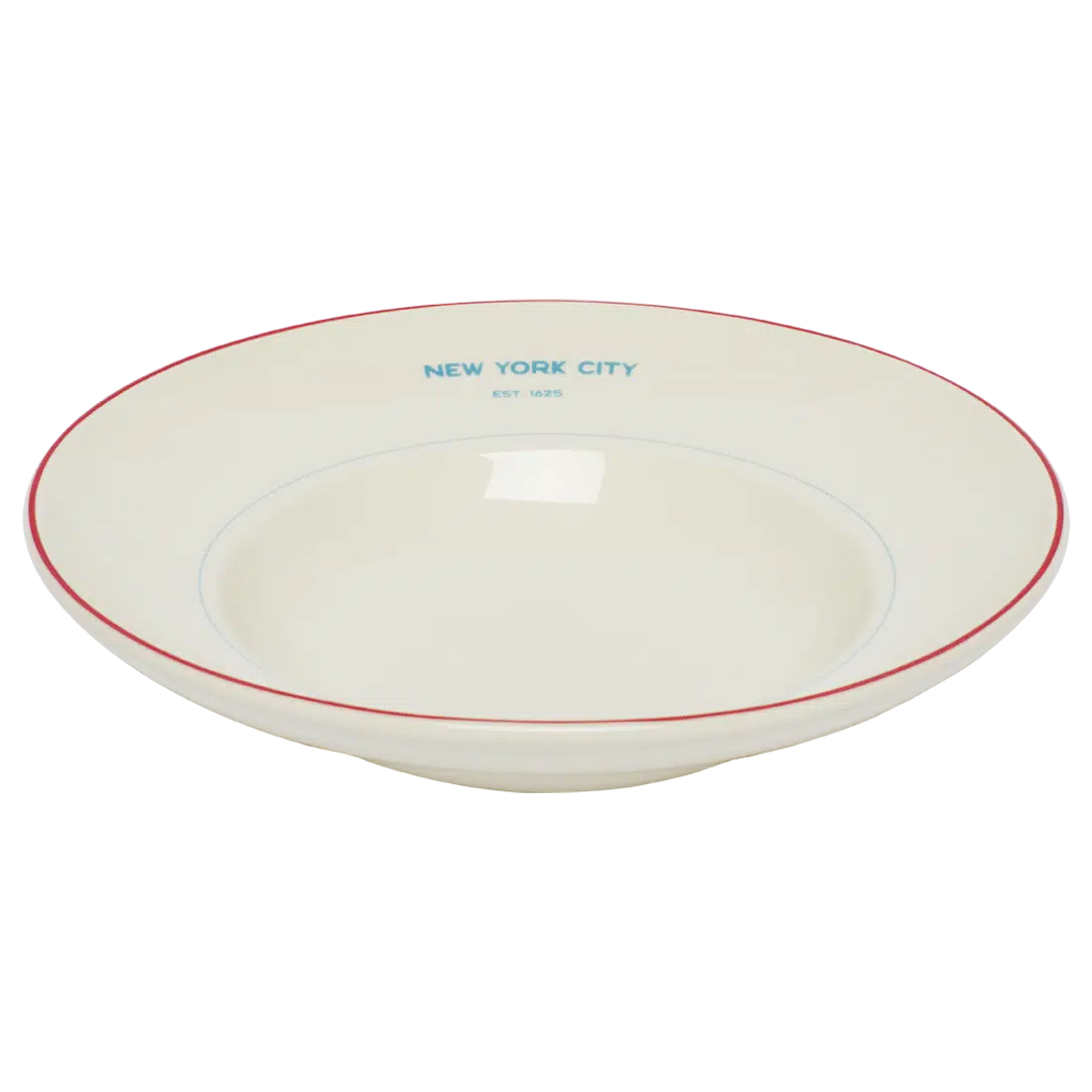 EST NYC - 1625 Pasta Bowl versatile tableware, with a clean, polished finish and distinctive shape or artwork; useful for cereal, soup, snacks, sides, desserts, or everyday prep and serving. Alternate product view shows more of the shape, finish, and design details.