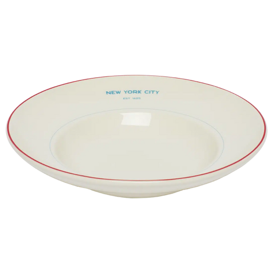 EST NYC - 1625 Pasta Bowl versatile tableware, with a clean, polished finish and distinctive shape or artwork; useful for cereal, soup, snacks, sides, desserts, or everyday prep and serving. Alternate product view shows more of the shape, finish, and design details.