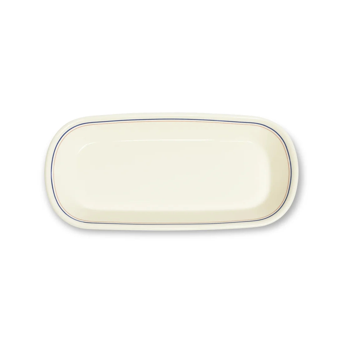 HL RED/BLUEBAND - CELERY DISH (10")