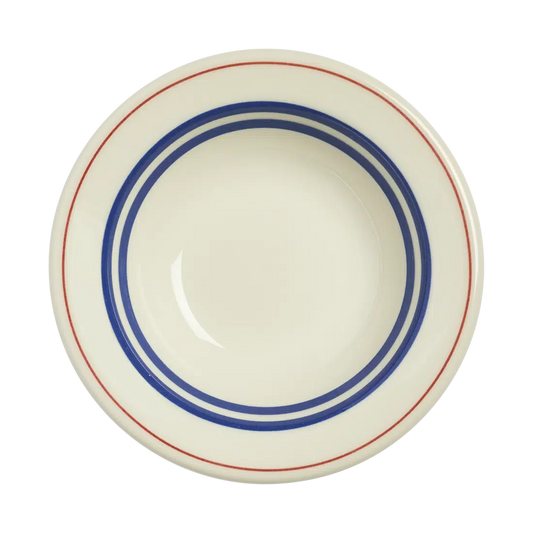 Hl Red/blueband - Fruit Bowl versatile tableware, with a clean, polished finish and distinctive shape or artwork; useful for cereal, soup, snacks, sides, desserts, or everyday prep and serving. Primary product view highlights the overall design and proportions.