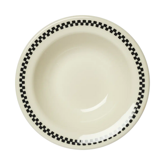 Checkerboard - Fruit Bowl versatile tableware, with a clean, polished finish and distinctive shape or artwork; useful for cereal, soup, snacks, sides, desserts, or everyday prep and serving. Primary product view highlights the overall design and proportions.