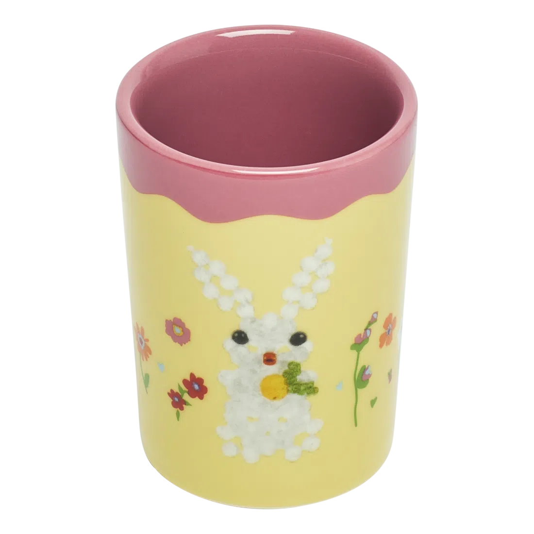 Fishs Eddyxsusan Alexandra Bun Bun Cup ceramic drinkware, with a clean, polished finish and distinctive shape or artwork; a comfortable everyday choice for coffee, tea, cocoa, or desk-side sipping. Additional view helps show the profile, scale, and decorative details.