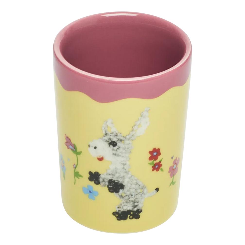 Fishs Eddyxsusan Alexandra Donnie the Donkey Cup ceramic drinkware, with a clean, polished finish and distinctive shape or artwork; a comfortable everyday choice for coffee, tea, cocoa, or desk-side sipping. Additional view helps show the profile, scale, and decorative details.