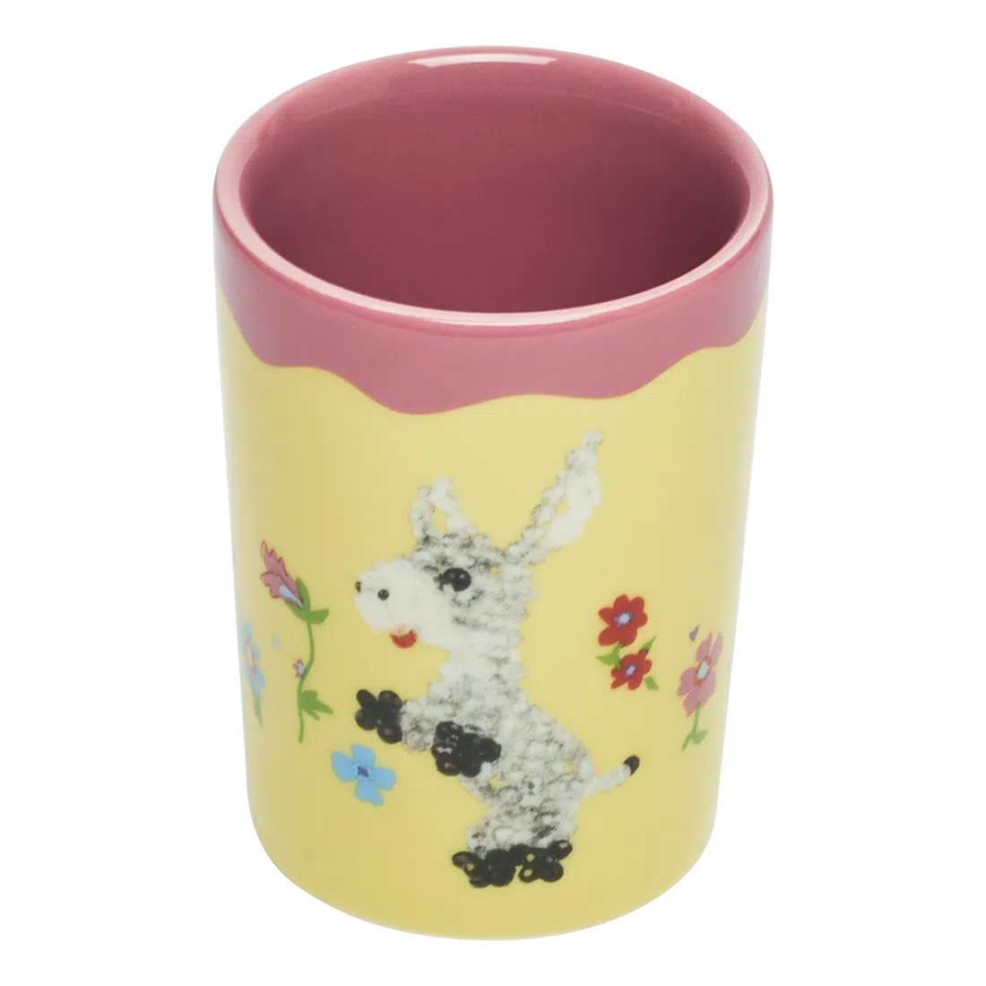 Fishs Eddyxsusan Alexandra Donnie the Donkey Cup ceramic drinkware, with a clean, polished finish and distinctive shape or artwork; a comfortable everyday choice for coffee, tea, cocoa, or desk-side sipping. Additional view helps show the profile, scale, and decorative details.