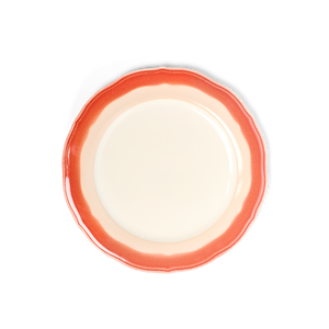 2-TONE SCALLOP - RUST/TAN - SALAD PLATE (9