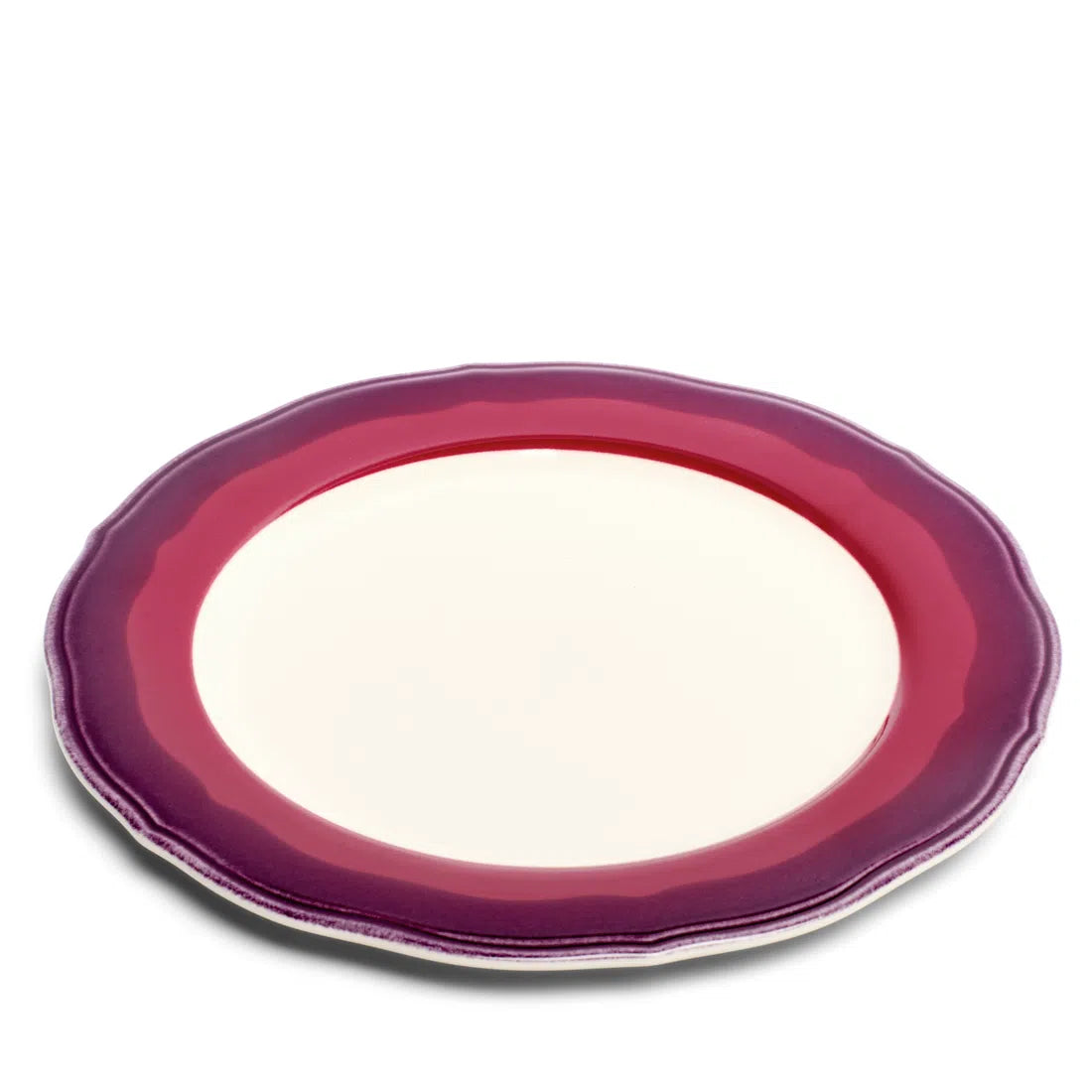 2-TONE SCALLOP - GARNET/BEET - DINNER PLATE (11")