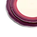 2-TONE SCALLOP - GARNET/BEET - DINNER PLATE (11")