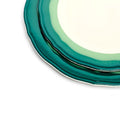 2-TONE SCALLOP - TEAL/SEAGREEN - DINNER PLATE (11")