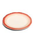 2-TONE SCALLOP - RUST/TAN - DINNER PLATE (11")