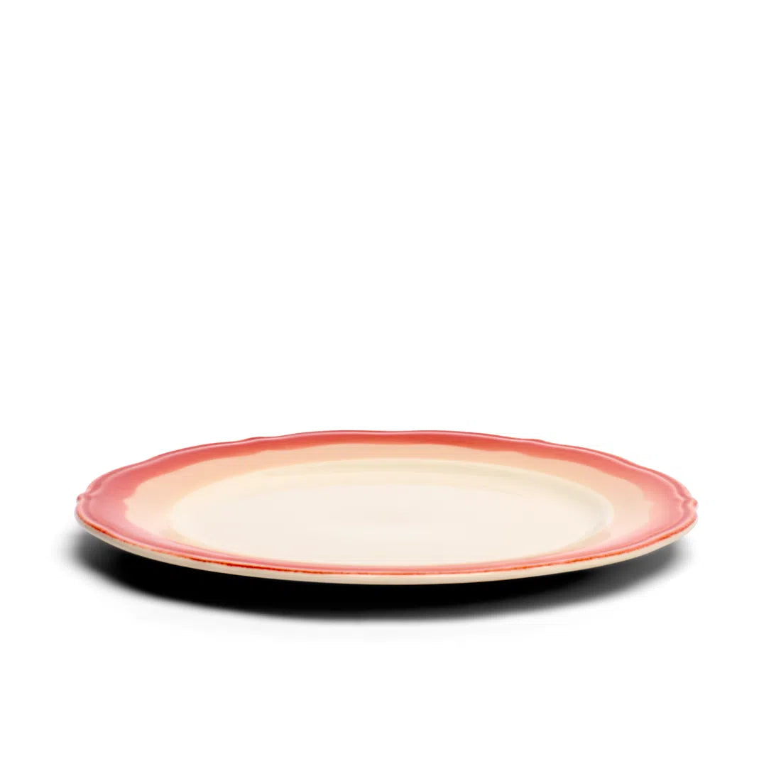 2-TONE SCALLOP - RUST/TAN - DINNER PLATE (11")