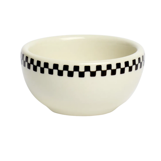 Logo Frame Check - Nut Bowl versatile tableware, with a clean, polished finish and distinctive shape or artwork; useful for cereal, soup, snacks, sides, desserts, or everyday prep and serving. Alternate product view shows more of the shape, finish, and design details.