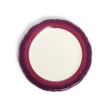 2-TONE SCALLOP - GARNET/BEET - SALAD PLATE (9")