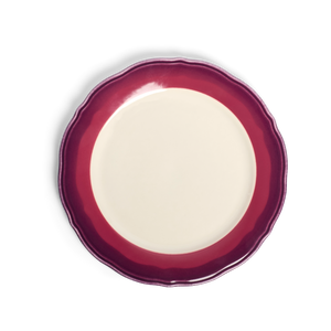 2-TONE SCALLOP - GARNET/BEET - SALAD PLATE (9