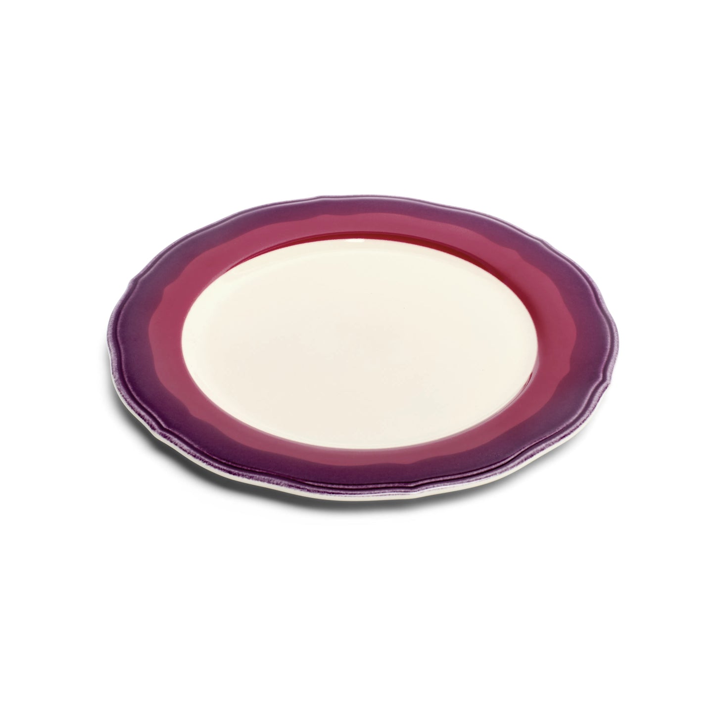 2-TONE SCALLOP - GARNET/BEET - SALAD PLATE (9")