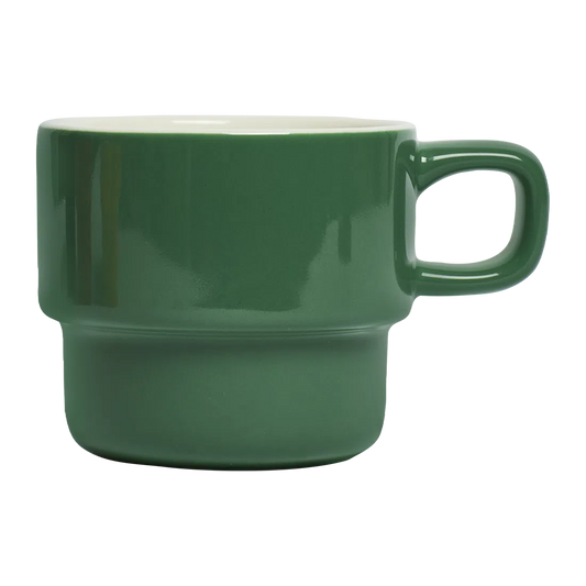 Stackable Mug - Fern ceramic drinkware, with a clean, polished finish and distinctive shape or artwork; a comfortable everyday choice for coffee, tea, cocoa, or desk-side sipping. Primary product view highlights the overall design and proportions.