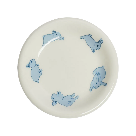 Bunnies Mini Plate tableware, with a clean, polished finish and distinctive shape or artwork; a useful size for meals, appetizers, desserts, snacks, or layered place settings. Primary product view highlights the overall design and proportions.
