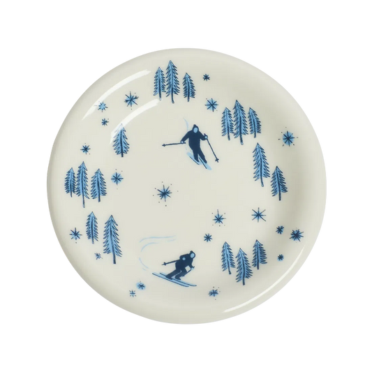 Ski Mini Mini Plate tableware, with a clean, polished finish and distinctive shape or artwork; a useful size for meals, appetizers, desserts, snacks, or layered place settings. Primary product view highlights the overall design and proportions.