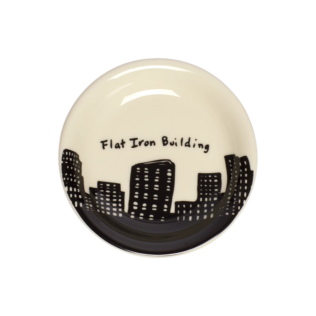 212 Skyline - Flat Iron Butter Pad serving and catchall piece, with a clean, polished finish and distinctive shape or artwork; useful for snacks and small bites, or for organizing jewelry, keys, and countertop essentials. Primary product view highlights the overall design and proportions.